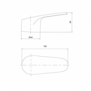 Ручка IDDIS для смесителя 35 мм хром (99435C48SM)