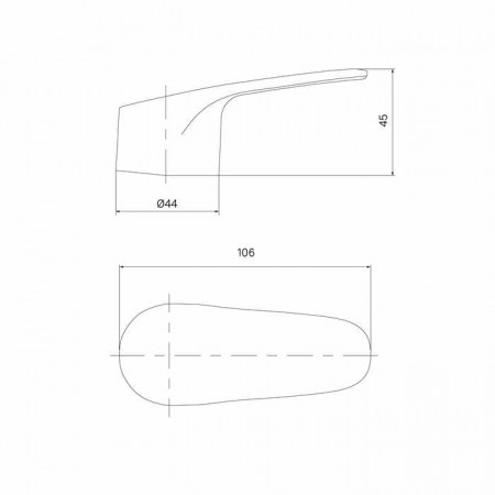 Ручка IDDIS для смесителя 35 мм хром (99435C48SM)