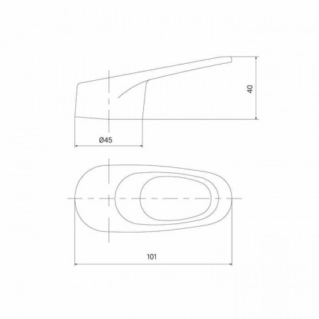 Ручка IDDIS для смесителя 40 мм хром (99440C02SM)