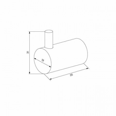 Комплект  одинарных крючков IDDIS Petite, матовое золото (PET2G02i41)