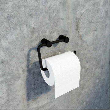 Держатель для туалетной бумаги IDDIS Petite без крышки, сплав металлов, черный матовый (PETBL00i43)