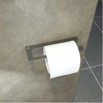 Держатель для туалетной бумаги IDDIS Slide без крышки, сплав металлов, графит (SLIGM00i43)